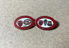 ARSENAL ENAMEL FOOTBALL SUPPORTERS BADGES PSV WEST HAM