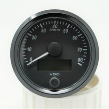 Vdo singleviu tachometer 80mm - vdo,