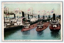 1913 Blockade Of Boats Sault
