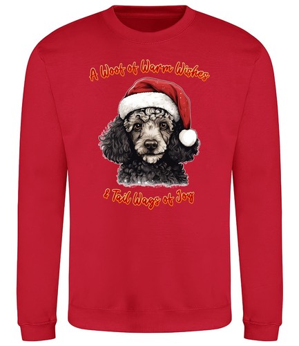 Poodle christmas dog - poodle,