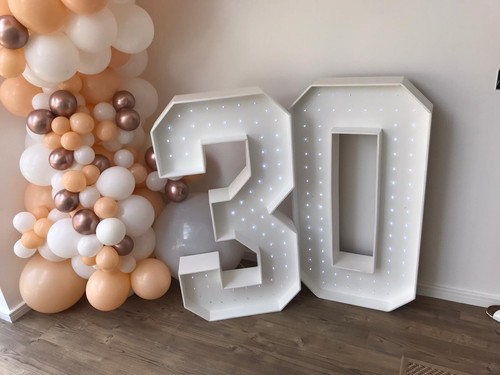 4ft light numbers - 4ft, up
