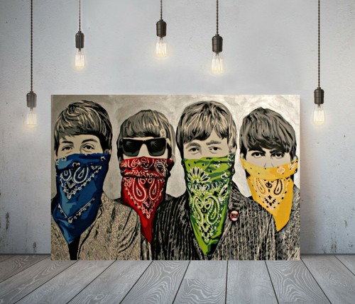 Banksy bandanna beatles deep - beatles, -deep
