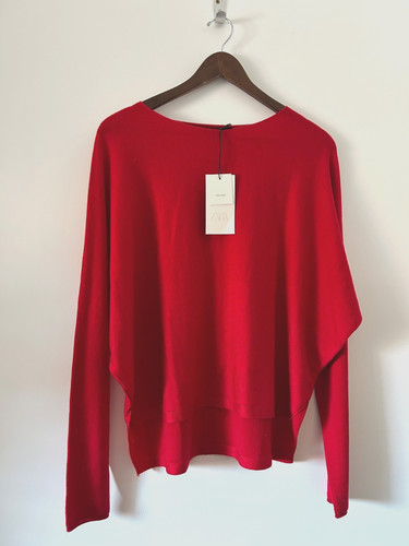 Zara red jumper - red, size