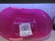 Pink Big baby bath with plug