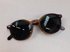 Moscot's Original Sunglasses.  Brown Tortoise Shell Round Lenses. Width 14 cm.