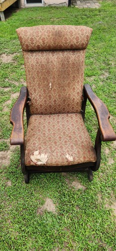 Antique platform rocking chair - rocking,