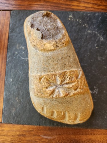 Hand sculpted stone talisman - sculpted,