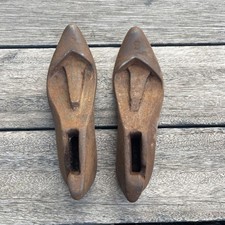 Pair Of Cobblers Cast Iron Shoe Moulds Lasts  Size 2 , shoe Making Repairing 