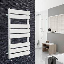 White Designer Radiator Flat