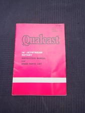 Qualcast 18" Jetstream Rotary Mower Instruction Manual and Spare Parts List