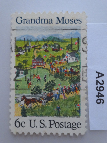 Usa stamp grandma moses - grandma, 6