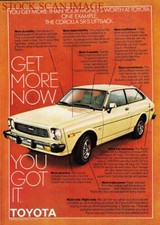 1978 ADVERT Toyota COROLLA 'SR5' Liftback Motor Car Original Print Ad 717/13