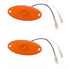 12V AMBER OVAL LED SIDE MARKER