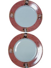 Hergé Adventures of Tintin Porcelain Plates Character Set of 2 Georges Remi PPWH
