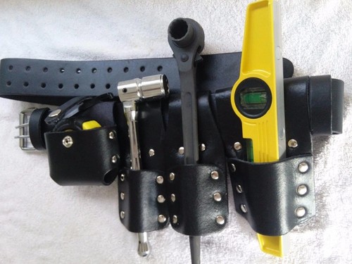 Scaffolding leather belt set - leather,
