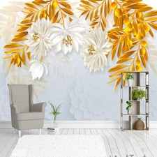3D relief flower motif jewel