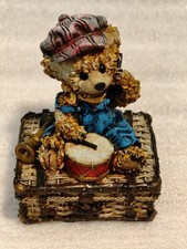 Vintage teddy bear drummer - bear,