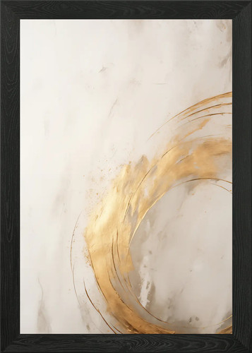 Gold circle marble - gold,