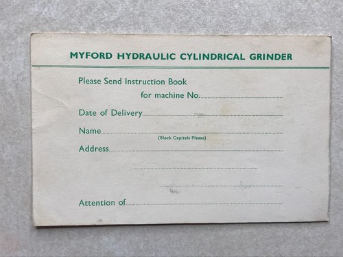 P1268 vintage postcard myford - vintage,