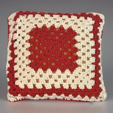 Throw Pillow Hand Crocheted