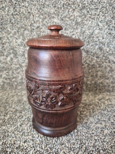 Vintage treen spice jar - vintage,