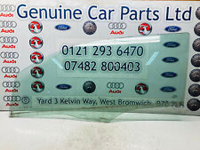 PEUGEOT 207 MK1 LEFT PASSENGER NEARSIDE FRONT WINDOW GLASS 43R-000464 2007-2012