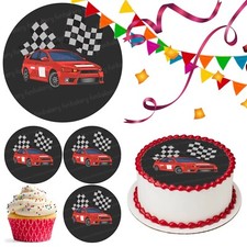 Car Racing Cake Topper Party