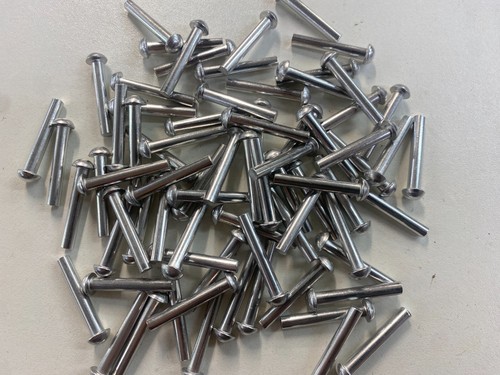 Aluminium round head rivets - round,