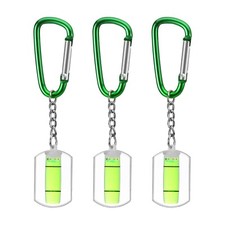 WORKPRO Keychain Small Spirit Level 3Pcs,22.2 * 13.4 * 34mm Mini Spirit Level