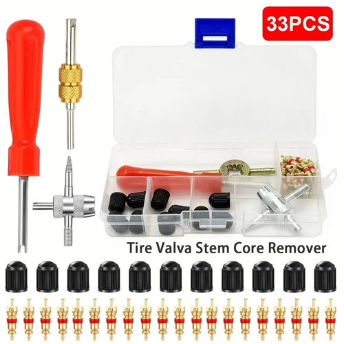 33pcs tyre brass valve core - 33pcs,