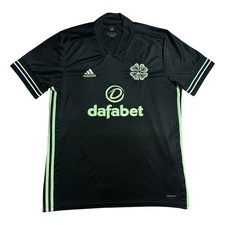Celtic FC Third Football Shirt 2020/21 Adidas Mens Large Original Modern Black