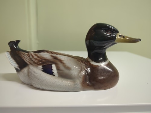 Porcelain mallard duck - porcelain,