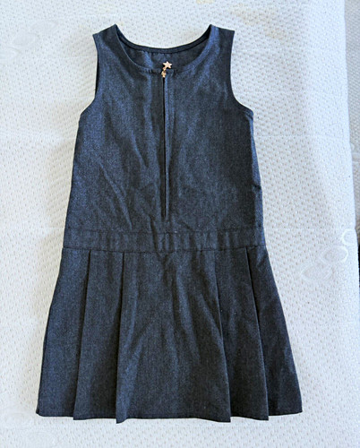 Girls grey school pinafore - f&f,