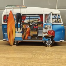 VW Camper Van Silver Crane