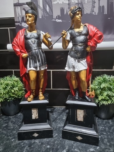 Antique spelter statues - antique,