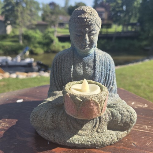 Vintage sandstone buddha - vintage,
