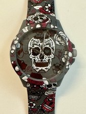 Police Black Skull Watch –