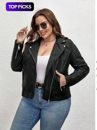 Women leather jacket - pu,