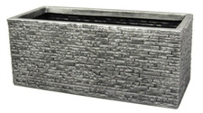 Strata slate planter - slate, indoor