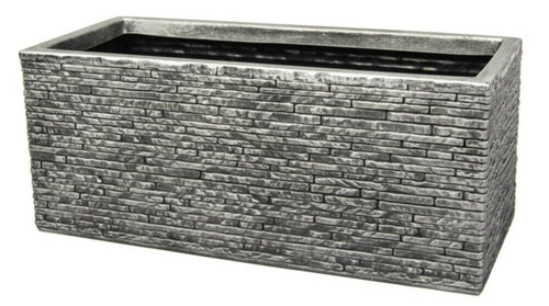 Strata slate planter indoor - slate,