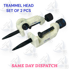 Hawk 31MM Large Adjustable Trammel Head Set Beam Compass, Pencil Holders, Points