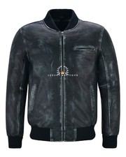 Men's Real Leather Bomber