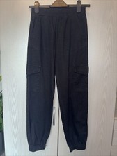 Newlook 915 Girls Black Cargo Pants