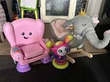 Girls Toys Rocking Horse, Fisher Price Chair  Fisher Price Dj Bouncing Star