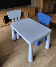 Ikea Kids Mammut Table & 2 X