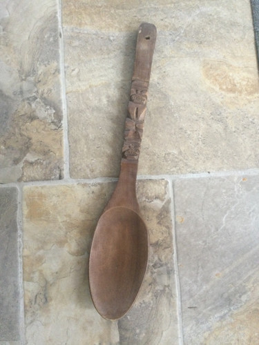 Vintage hand carved - hand-carved, "tiki"or