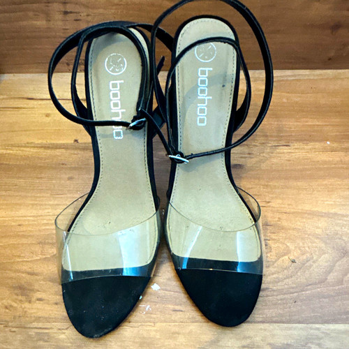 Boohoo black clear - clear, pointed