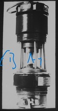 HIGH CANDLE FLAME LAMP C1920 Magic Lantern Slide COAL MINING COLLIERY Photo