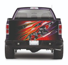 Tailgate truck wrap printed