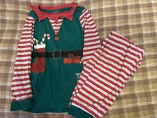 Elf Pajamas Age 7-8 Good
